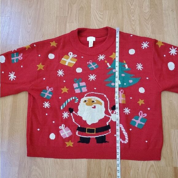 🎄 H&M 🎄Festive Santa Knit Pullover Sweater - [Size XL] - Picture 7 of 11